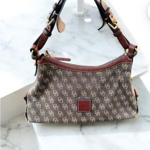 Dooney & Bourke Brown Signature Shoulder Bag